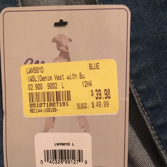 Wrangler, sleeveless, denim jacket - Picture 7 of 8